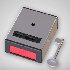 Paniek- / overvaldrukker RVS met sleutel